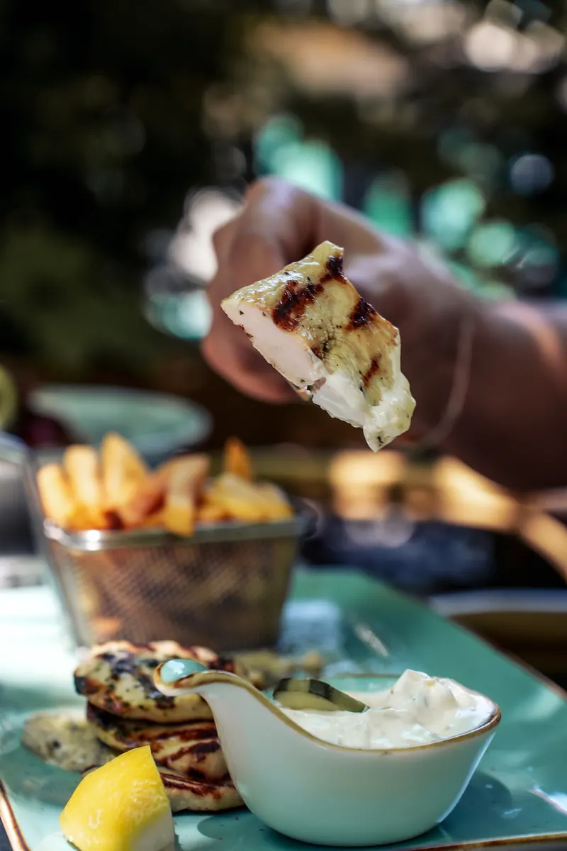 Gyros und Pita im Grieche im Kurhaus