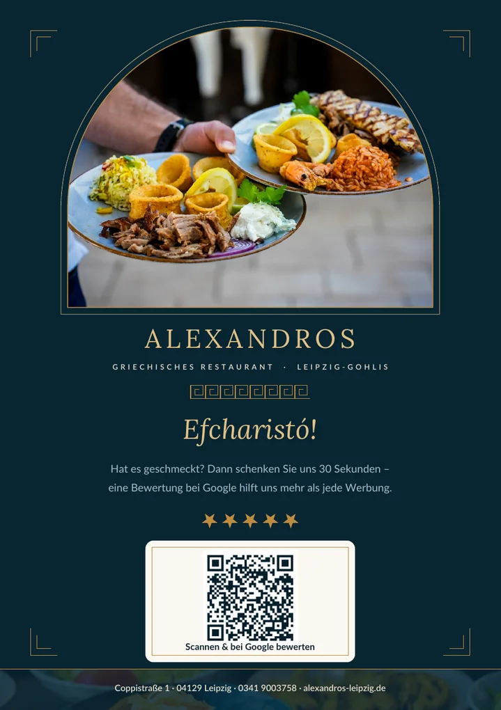 Flyer für Alexandros
