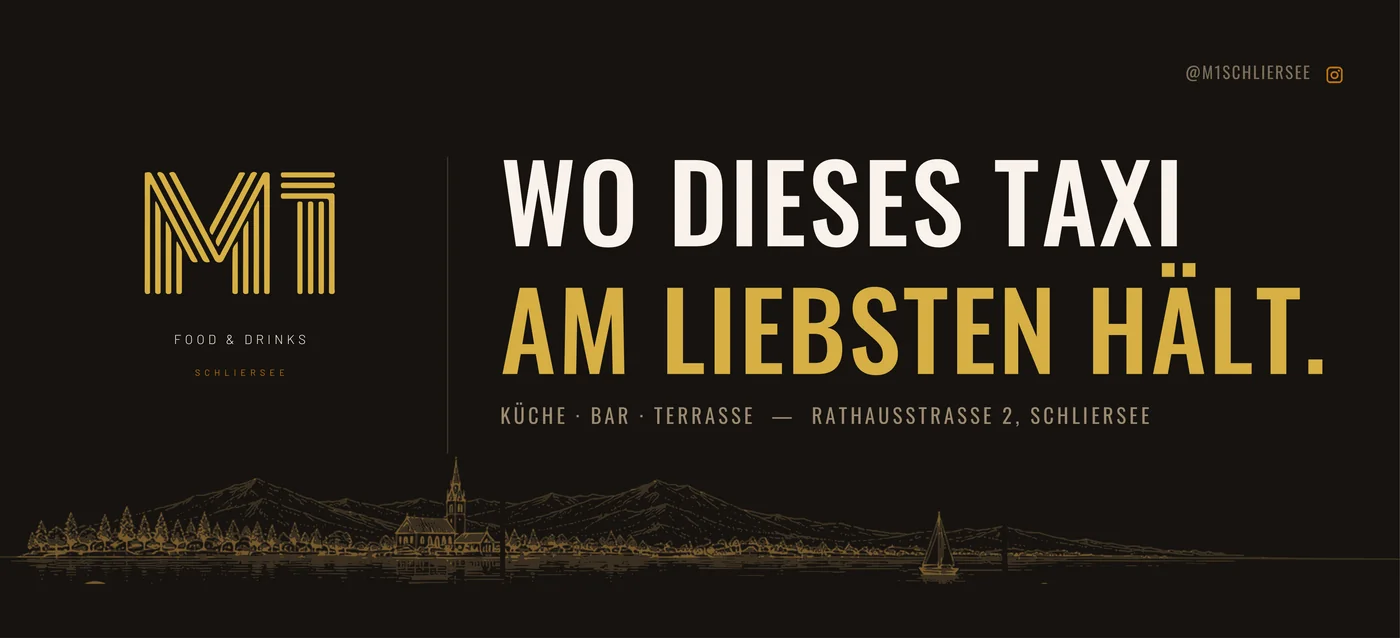 Taxi-Türbeschriftung für M1 Food & Drinks